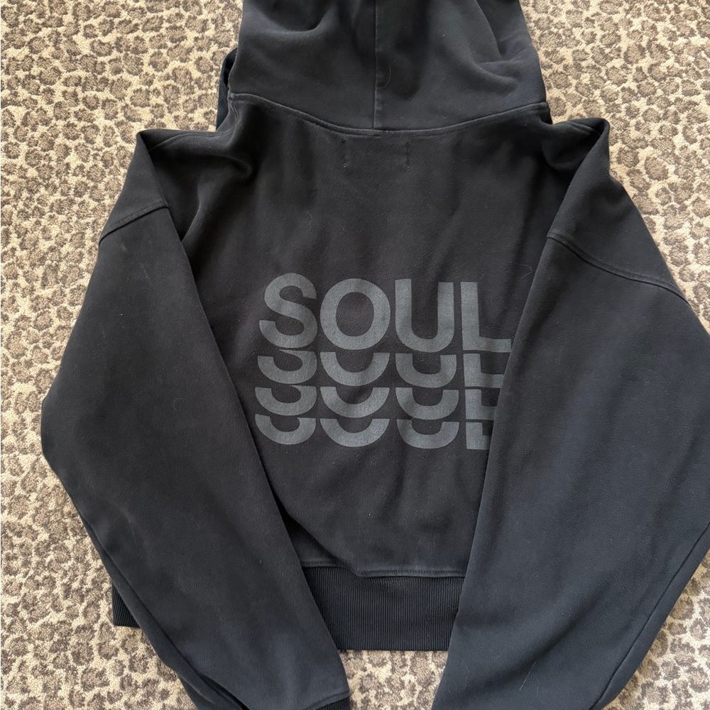 SoulCycle Black Hoodie Jacket size Large L🖤🖤K! - Picture 4 of 8